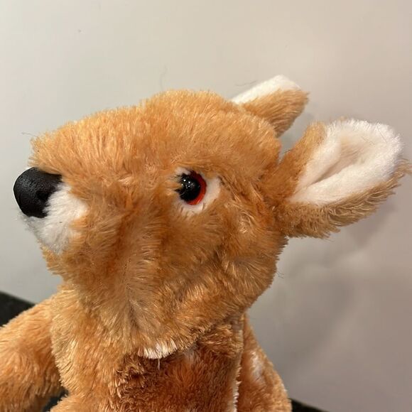 AURORA PLUSH FULL BODY BABY FAWN PUPPET, 11 IN. SOFT & HUGGABLE! - Picture 2 of 8